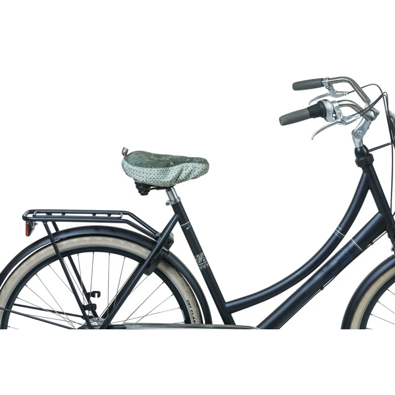 Basil Bohème Sattelüberzug, Forest Green Wasserabweisend 3 Basil Bohème Sattelüberzug, Forest Green Wasserabweisend – Bild 3