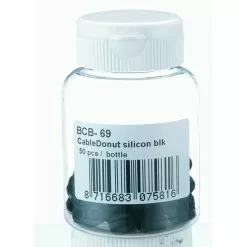 BBB CABLEDONUT SILICON SCHWARZ 50STK