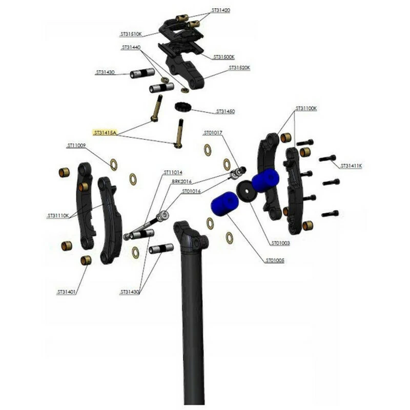 Cane Creek Sattelstütze Ersatzteile DU Bearing Yellow Zinc, 06DP06 1 Cane Creek Sattelstütze Ersatzteile DU Bearing Yellow Zinc, 06DP06