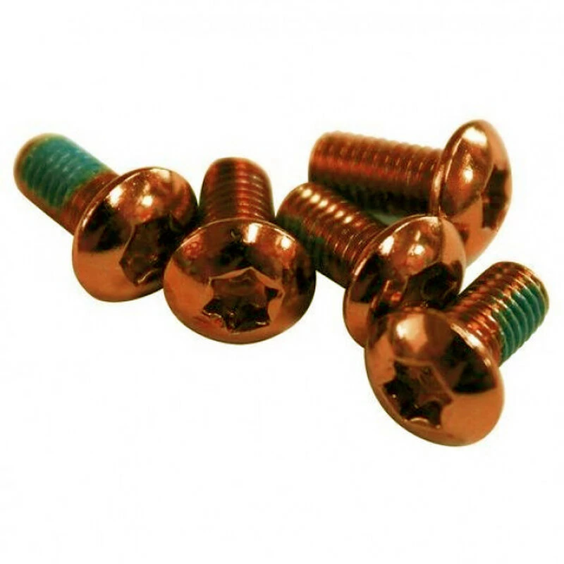 Clarks Bremsscheibenschraube Anodisiert 6 Stück, Orange 1 Clarks Bremsscheibenschraube Anodisiert 6 Stück, Orange