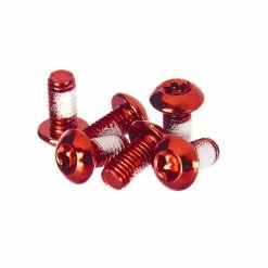 Clarks Bremsscheibenschraube Anodisiert 6 St&uuml;ck, Rot