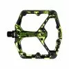Crankbrothers Crank Brothers Pedal Stamp 7 Large Splatter Lime Gr&uuml;n