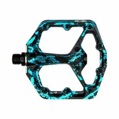 Crankbrothers Crank Brothers Pedal Stamp 7 Small Splatter Blau