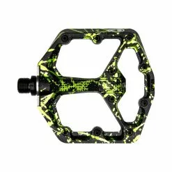 Crankbrothers Crank Brothers Pedal Stamp 7 Small Splatter Lime Gr&uuml;n