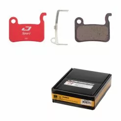 Jagwire Bremsbel&auml;ge, SPORT SEMI-METALLIC Red Shimano/Trp BWD2002, 25 Paar