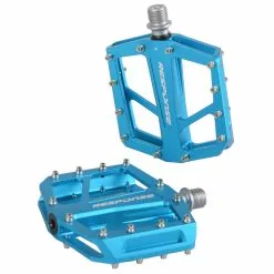 Response Flat Pedale MTB, 9/16" 7mm Lager Gedichtet, Blue AL6061 24 Pin Format: 94x95mm