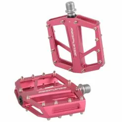 Response Flat Pedale MTB, 9/16" 7mm Lager Gedichtet, Red AL6061 24 Pin Format: 94x95mm