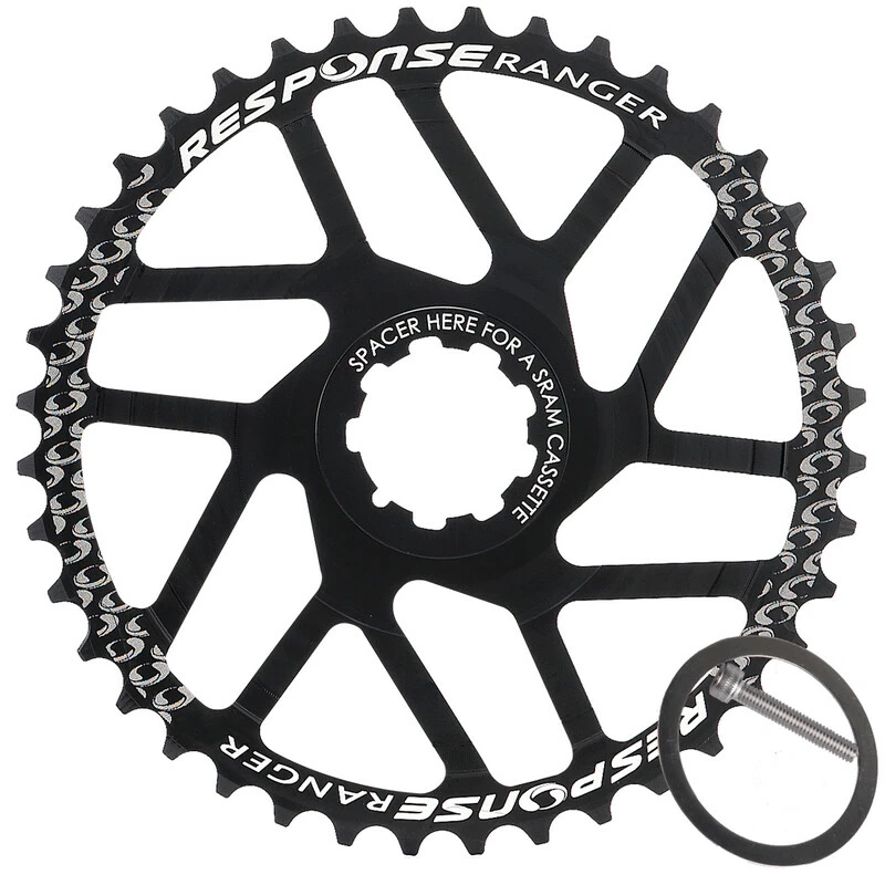 Response Kettenblatt, Sprocket 42T Alu 7075 CNC Inkl. Spacer, Shimano/SRAM Rear, 1x10speed 1 Response Kettenblatt, Sprocket 42T Alu 7075 CNC Inkl. Spacer, Shimano/SRAM Rear, 1x10speed