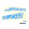 ROCKSHOX DECAL KIT - SID ULTIMATE 80-100 27/29 POLAR FOIL FOR GLOSS BLUE (2020+)