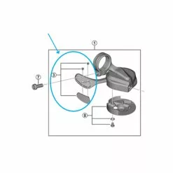 Shimano Abdeckung SL-M9100 Links &amp; Schrauben