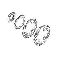 Shimano Kettenblatt Acera FC-M391 48 Z&auml;hne Schwarz F&uuml;r Kettenschutz