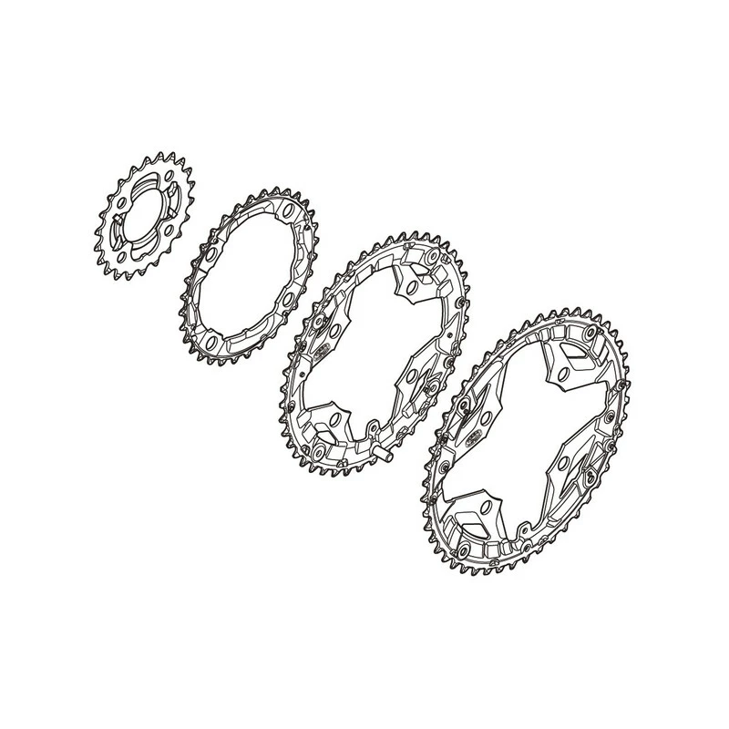 Shimano Kettenblatt Acera FC-M391 48 Zähne Schwarz Für Kettenschutz 1 Shimano Kettenblatt Acera FC-M391 48 Zähne Schwarz Für Kettenschutz