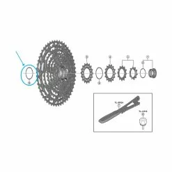 Shimano Spacer Zu XTR CS-M9100 12-Gang 10-51 Zähne