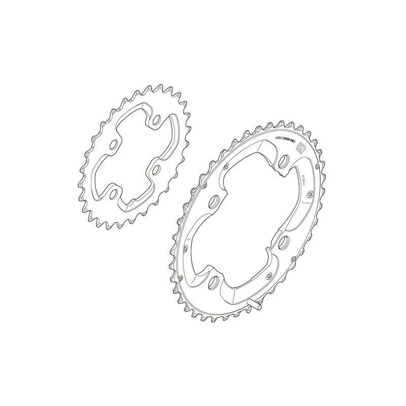 Shimano XT 15 Kettenblatt 24 Zähne, Y-1ML 24000 FC-M785 Silber 1 Shimano XT 15 Kettenblatt 24 Zähne, Y-1ML 24000 FC-M785 Silber