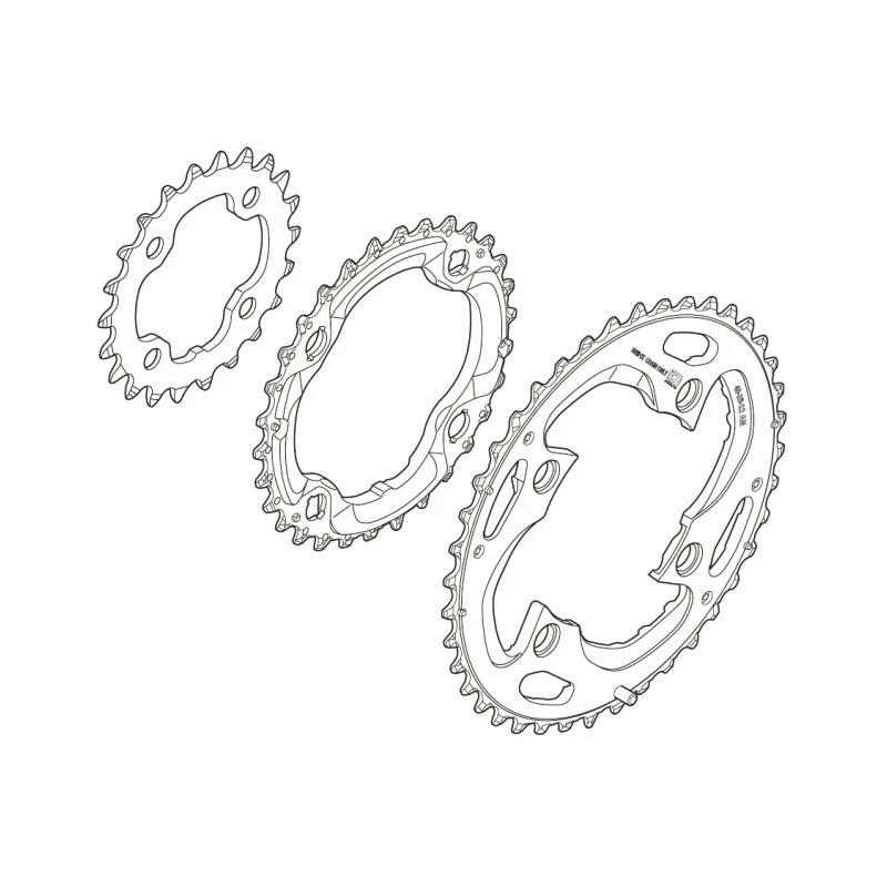 Shimano XT 15 Kettenblatt 30 Zähne, Y-1NV 98010, FC-M782 Schwarz 2 Shimano XT 15 Kettenblatt 30 Zähne, Y-1NV 98010, FC-M782 Schwarz – Bild 2