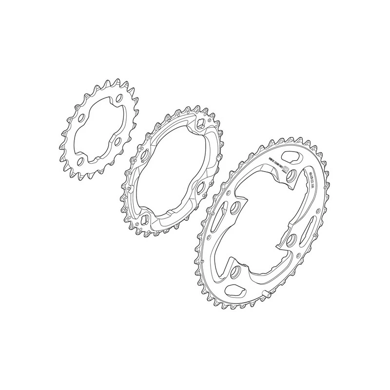 Shimano XT 15 Kettenblatt 40 Zähne, Y-1NV 98020, FC-M782 Schwarz 1 Shimano XT 15 Kettenblatt 40 Zähne, Y-1NV 98020, FC-M782 Schwarz