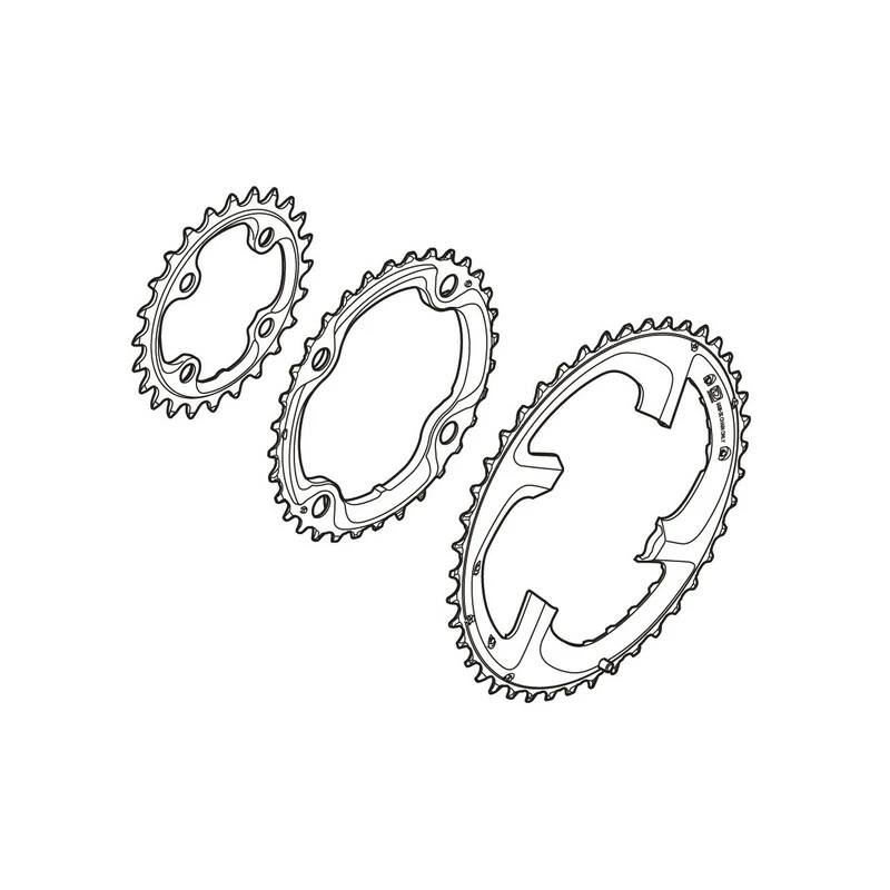 Shimano XTR 14 Kettenblatt 42 Zähne, Y-1LR 98010 FC-M980 1 Shimano XTR 14 Kettenblatt 42 Zähne, Y-1LR 98010 FC-M980
