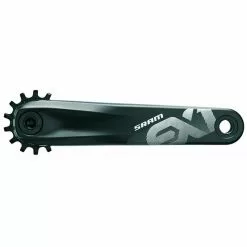 SRAM EX1 20 Kurbelgarnitur Alu 175mm, Ohne Tretlager/Kettenblatt, ISIS, Schwarz