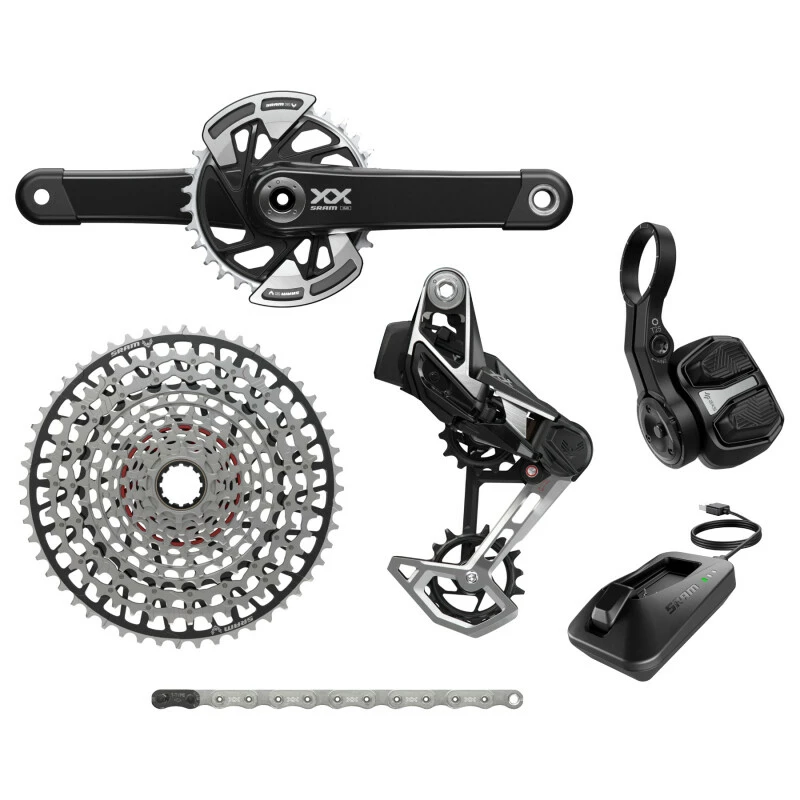 SRAM GS XX Eagle T-Type AXS Groupset, 175 32Z, RD, Controller, Kette, Kassette 1 SRAM GS XX Eagle T-Type AXS Groupset, 175 32Z, RD, Controller, Kette, Kassette