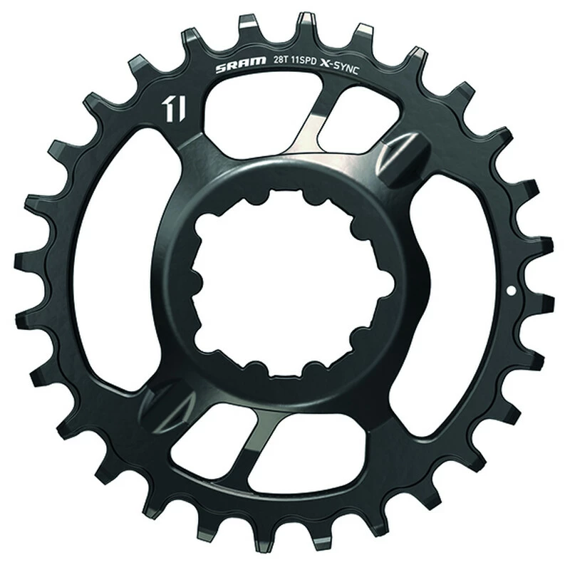 SRAM Kettenblatt X-Sync Stahl 28Z DirectMount 3mm Offset 11-fach Schwarz 1 SRAM Kettenblatt X-Sync Stahl 28Z DirectMount 3mm Offset 11-fach Schwarz