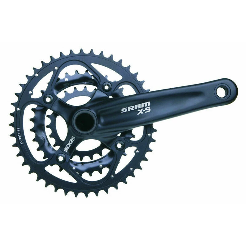 SRAM Kurbel X5 175mm 44-32-22Z GXP 3x9 Schwarz 1 SRAM Kurbel X5 175mm 44-32-22Z GXP 3x9 Schwarz
