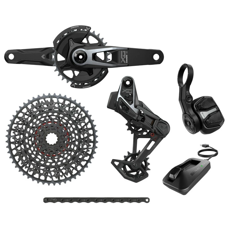SRAM X0 Eagle T-Type AXS Groupset 165 32Z, RD, Controller, Kette, Kassette 1 SRAM X0 Eagle T-Type AXS Groupset 165 32Z, RD, Controller, Kette, Kassette