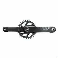 SRAM XX1 EAGLE 20 DUB Kurbelgarnitur Carbon 170mm, Boost 148, 34Z, DUB, Ohne Tretlager, Schwarz-grau