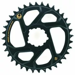 SRAM XX1 EAGLE 20 Kettenblatt 34 Z&auml;hne X-SYNC 2, Direct Mount, 12-fach, 3mm Offset, Boost, Schwarz-gold