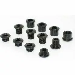 TRUVATIV CHAINRING BOLT KIT 4STL/STL BLACK/BLACK